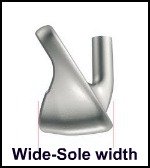 wide sole wedge
